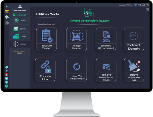 All in one Encode Letter-Encode Link-Encode Attachment - Office 365 & Outlook Checker - Email Sorter Email Validator - Email From Scanner - Email Extactor - Convert Link To Attachment - Extract Bulk Domain & From Email - Remove Pass From Email - Delete duplicate Mail - Make Letter Designer very Easy Send Attachment - Convert Attachment.HTML To PDF - Convert Letter To PNG + Add Link - Convert Link to QRCode - Send limit - SMTP auto-rotate - Unlimited sending - Check Bulk SMTP - Send Attachment